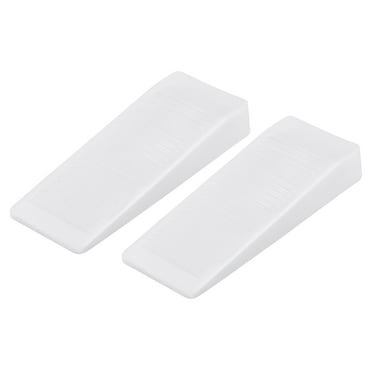 White Rubber Stopper Door Jam Block Home Office Use cab be Wall or Floor Mounted